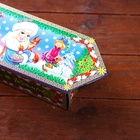 Подарочная новогодняя коробка - конфета «Дед Мороз и Снегурочка» 20×10×6 см - Фото 6