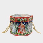 Подарочная новогодняя коробка «На Катке» 18×18×14 см - Фото 3