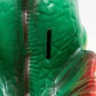 Копилка "Дракоша" зеленая с красным, 13х15х25см - фото 9100637
