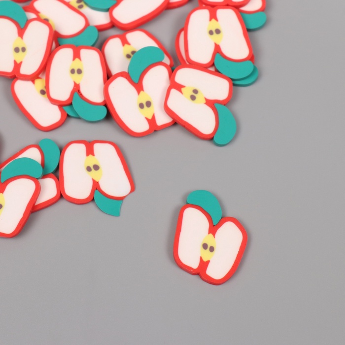 Декор для творчества «Яблочки красные в разрезе», набор 20 г, 0.3×1.9×1.9 см