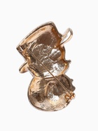 Брошь «Снеговик» в шляпке, цветная в золоте - Фото 2