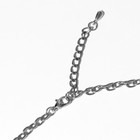 Колье «Индия» бирюза, цвет голубой в серебре, 30 см - Фото 2