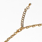 Колье «Индия» бирюза, цвет голубой в чернёном золоте, 30 см - Фото 2