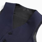 Школьный костюм (жилет/ брюки) для мальчиков, цвет тёмно-синий, рост 160см - фото 25431919