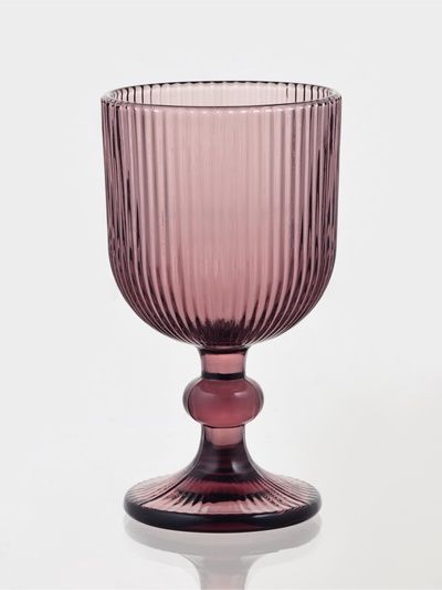 Бокал для вина Magistro «Грани», 250 мл, 8×14.5 см, стекло, бордовый