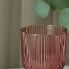 Бокал для вина Magistro «Грани», 250 мл, 8×14.5 см, стекло, бордовый - Фото 4