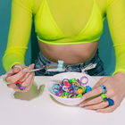 Кольцо «Блеск» одна вставка, цвет сине-зелёный, размер 18 - Фото 3