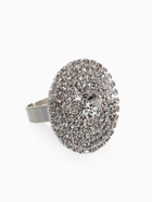 Кольцо «Лёд» круг, цвет белый в серебре, безразмерное - Фото 3