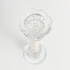 Подсвечник стекло на 1 свечу "Чаша на ножке с бусинами" прозрачный d=2,3 и 4 см 7х7х20,5 см   970282 - фото 25487338