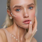 Жемчуг самоклеящийся, d=4 мм, 200 шт. на листе на листе, белый - Фото 5