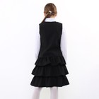 Школьный костюм для девочек, цвет чёрный, рост 134 см - Фото 4
