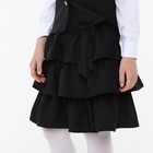 Школьный костюм для девочек, цвет чёрный, рост 134 см - Фото 6