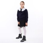 Джемпер школьный для девочки, цвет т.синий, рост 128 см - фото 22559151 Джемпер школьный для девочки, цвет т.синий, рост 128 см - фото 22559151
