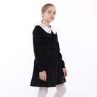 Джемпер школьный для девочки, цвет черный, рост 122 см - Фото 3