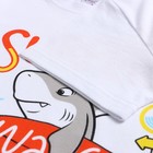 Комплект (футболка, шорты) для мальчика, цвет белый, рост 92 см - фото 35005710