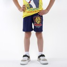 Комплект (футболка, шорты) для мальчик, цвет желтый, рост 128 см - Фото 5