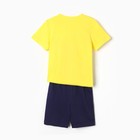 Комплект (футболка, шорты) для мальчик, цвет желтый, рост 128 см - Фото 8