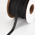 Флизелиновая лента, нитепрошивная, усиленная, 10 мм, 100 м, цвет чёрный - фото 1288382