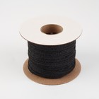 Флизелиновая лента, нитепрошивная, усиленная, 10 мм, 100 м, цвет чёрный - Фото 3