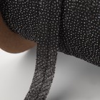 Флизелиновая лента, нитепрошивная, усиленная, 12 мм, 100 м, цвет чёрный - фото 9205593