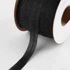 Флизелиновая лента, нитепрошивная, усиленная, 15 мм, 100 м, цвет чёрный - Фото 1