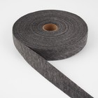 Флизелиновая лента, нитепрошивная, усиленная, 30 мм, 50 м, цвет серый - фото 9205611