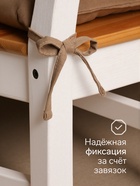 Подушка на стул «Этель» ECO, 42×42 см, зелёная - Фото 2