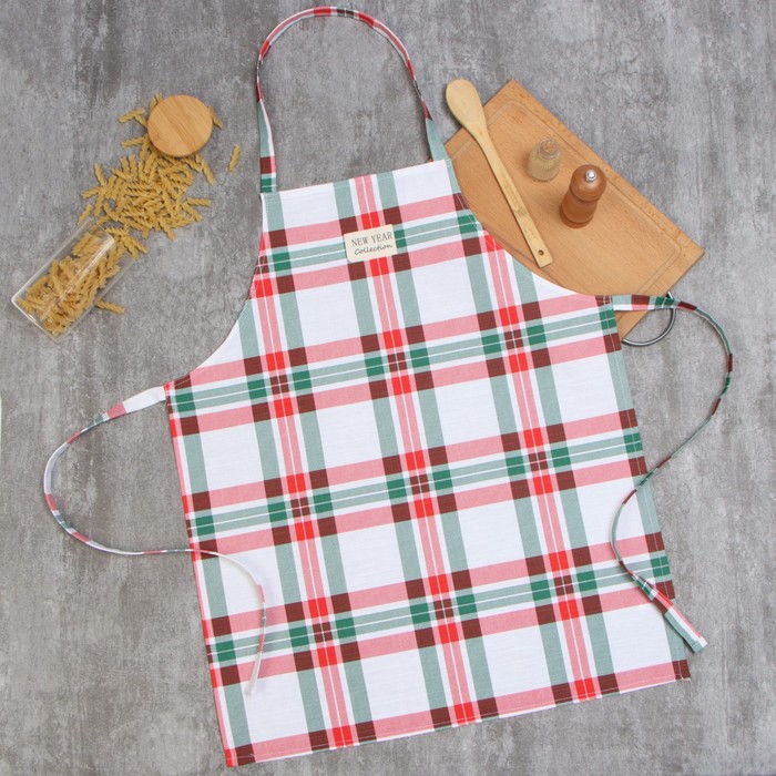 Фартук новогодний «Этель» Holiday decoration, 60×70 см, хлопок 100%, репс 210 г/м² - Фото 1