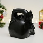 Копилка "Гиря Дракон" черная, 20см - фото 24292701