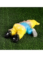 Садовая фигура из гипса «Рыжий пьяный гном», 23×16×7 см 9879600