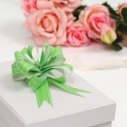 Бант-шар № 1,8 "Тонкие полоски", цвет зелёный - Фото 3