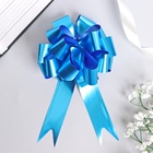 Подарочный бант - шар № 1.8 «Классика», синий, для упаковки подарков - Фото 3