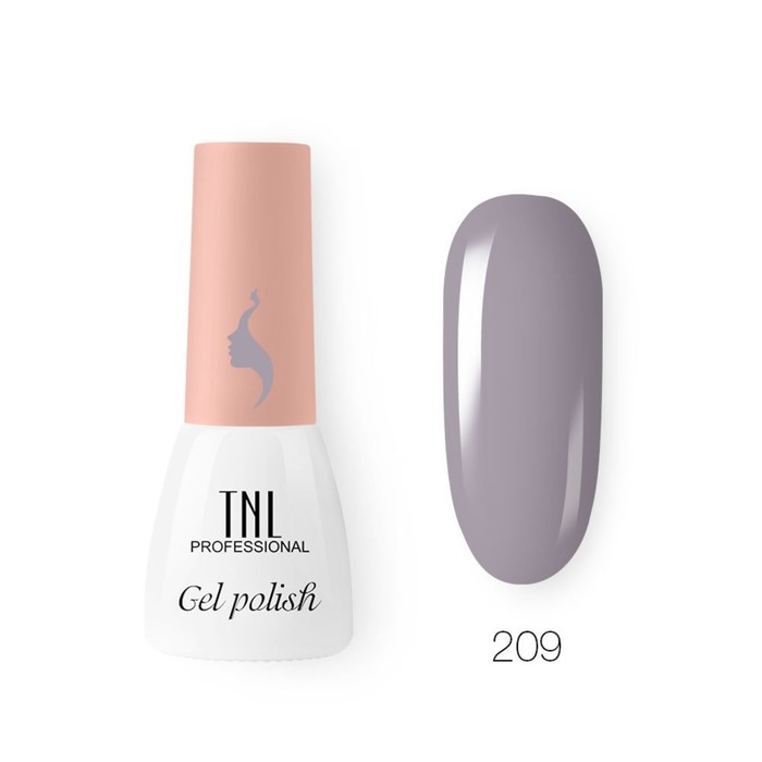 Гель-лак TNL Mini «8 Чувств», №209 серая дымка, 3,5 мл - Фото 1