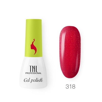 Гель-лак TNL Mini «8 Чувств», №318 осколки рубина, 3,5 мл
