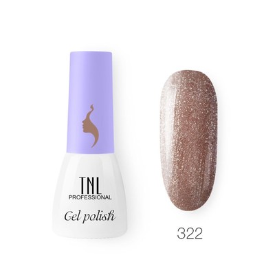 Гель-лак TNL Mini «8 Чувств», №322 молотый кофе, 3,5 мл