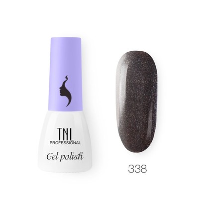 Гель-лак TNL Mini «8 Чувств», №338 графитовая пыль, 3,5 мл