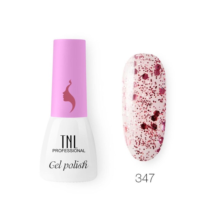 Гель-лак TNL Mini «8 Чувств», №347 осколки мадженты, 3,5 мл - Фото 1