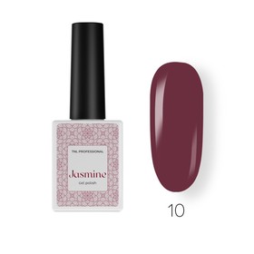 Гель-лак TNL Professional Jasmine, №10 гибискус (бордовый), 10 мл