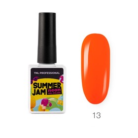 Гель-лак TNL Neon Summer Jam, №13 неоновый оранжевый, 10 мл