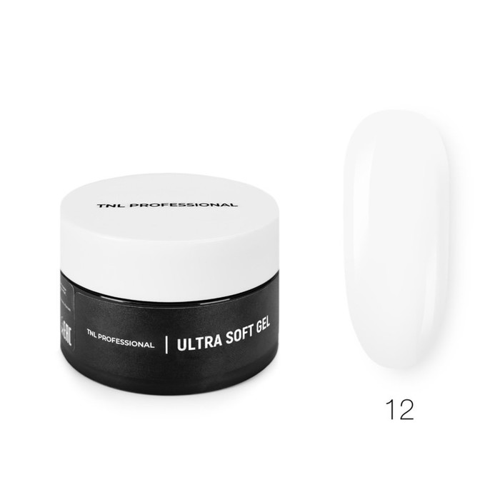 Низкотемпературный однофазный гель TNL Ultra Soft, №12 камуфлирующий прозрачно-белый, 50 мл