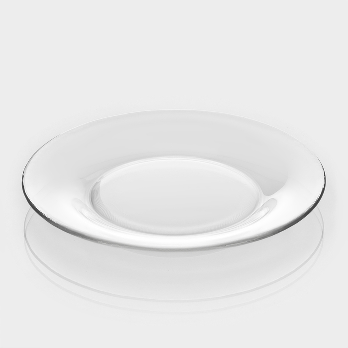 Тарелка десертная стеклянная «Симпатия», d=19.6 см - фото 1909267090