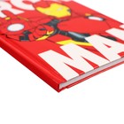 Блокнот А6, 40 листов в твёрдой обложке, Железный человек, Мстители - Фото 2