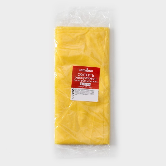 Скатерть одноразовая на нетканой основе, спанбонд, 110×140 см, цвет микс 9911507