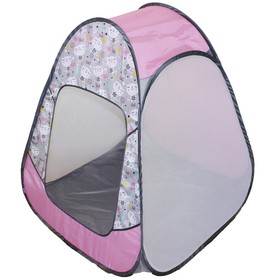 Палатка детская игровая «Радужный домик» 80 × 55 × 40 см, Принт «Коты на сером»