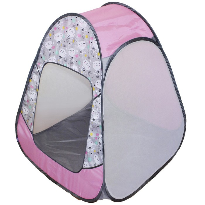 Палатка детская игровая «Радужный домик» 80 × 55 × 40 см, Принт «Коты на сером» - Фото 1