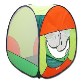 Палатка, 4 грани квадрат, 75 × 75 × 90 см, зелёный, оранжевый, лимон, салатовый