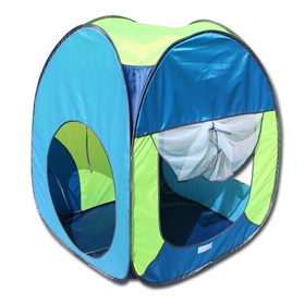 Палатка, 4 грани квадрат, 75 x 75 x 90 см, цвет тёмный василёк, василёк светлый, лимон, голубой