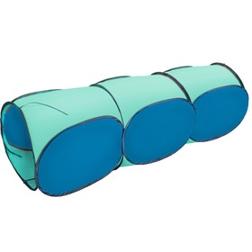 Тоннель, 3-секционный Belon familia, цвет голубой+бирюза