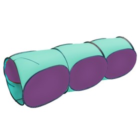 Тоннель, 3-секционный Belon familia, цвет фиолетовый+бирюза