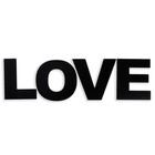 Панно буквы "LOVE" высота букв 30 см,набор 4 детали  чёрный - фото 7262888